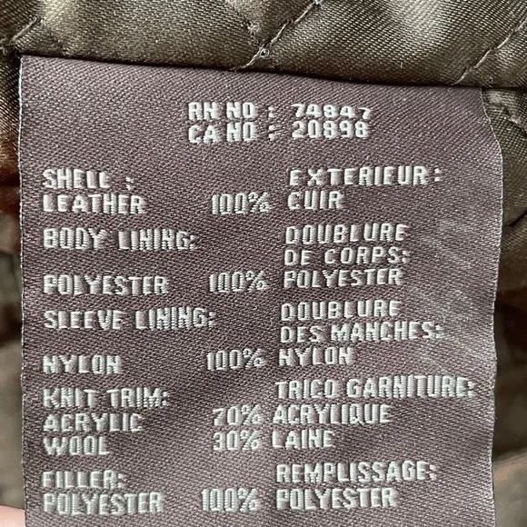 Andrew Marc Chocolate Brown Leather Moto Jacket Men’s Large Quilted Lining - Picture 8 of 13